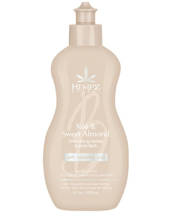 Hempz Koa &amp; Sweet Almond Smoothing Herbal Bubble Bath / 6.7 oz. - 200 mL.