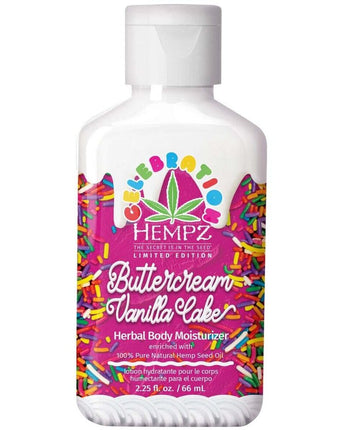 Hempz Limited Edition Buttercream Birthday Cake Herbal Body Moisturizer / 2.25 fl. oz. - 66 mL.