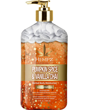 Hempz Limited Edition Pumpkin Spice & Vanilla Chai Moisturizer / 17 oz. - 500 mL.