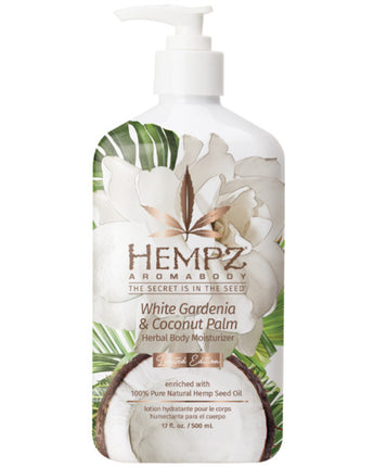 Hempz Limited Edition White Gardenia & Coconut Palm Herbal Body Moisturizer / 17 fl. oz. - 500 mL.