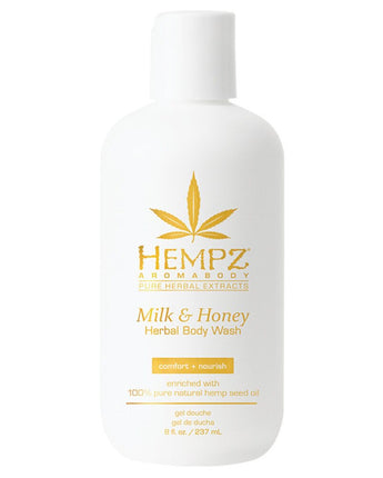 Hempz Milk &amp; Honey Body Wash / 8 oz. - 237 mL.