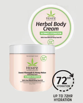 Hempz Sweet Pineapple & Melon Body Cream / 16 oz.