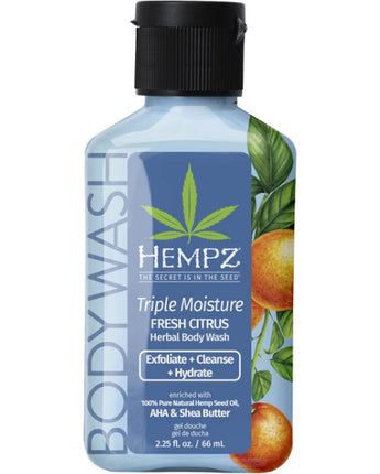 Hempz Triple Moisture Body Wash / 2.25 oz.