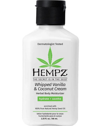 Hempz Whipped Vanilla & Coconut Moisturizer / 2.5 oz. - 66 mL.