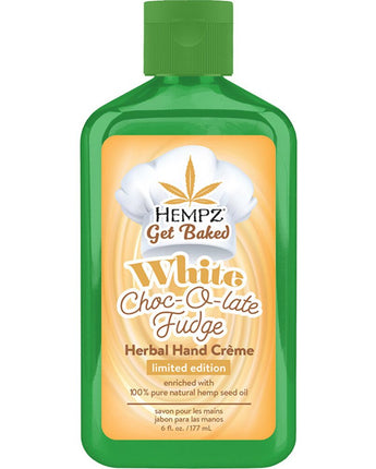 Hempz White Choc-O-late Fudge Herbal Hand Cr&egrave;me / 6 oz. - 177 mL.