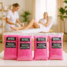 Spa Choice Medium Creamy Versatile Sparkly Fuchsia Hard Wax Beads - Made in Italy / 4.4 Lbs. (4 Bags - 1.1 lbs. - 17.6 oz. - 500 grams Each) by Waxness