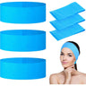 High-Quality Adjustable Length Disposable Headbands for Professional Use  - Ideal for Injectables, Spas, Salons, Skincare, and Makeup Applications - Blue / 2.5" Wide X 18-28" Long / Case of 256 - Individually Wrapped