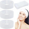 High-Quality Adjustable Length Disposable Headbands for Professional Use  - Ideal for Injectables, Spas, Salons, Skincare, and Makeup Applications - White / 2.5" Wide X 18-28" Long / Case of 256 - Individually Wrapped