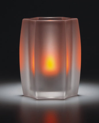 Hollowick Flameless Rechargeable LED Candle Lighting - Platinum Candles / Amber / 12 Pack