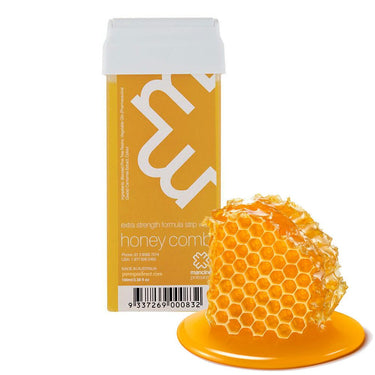 Honey Comb with Chamomile Extract - Extra Strength Formula Strip Wax / Roll On Cartridge 3.38oz. - 100mL. by Mancine Professional