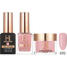 Honey's Nail Secret Combo - UV/LED Soak Off Gel Polish 0.5 oz. + Nail Lacquer 0.5 oz. + Acrylic Powder 2 oz. - #HP 070