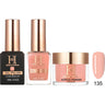 Honey's Nail Secret Combo - UV/LED Soak Off Gel Polish 0.5 oz. + Nail Lacquer 0.5 oz. + Acrylic Powder 2 oz. - #HP 135