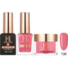 Honey's Nail Secret Combo - UV/LED Soak Off Gel Polish 0.5 oz. + Nail Lacquer 0.5 oz. + Acrylic Powder 2 oz. - #HP 136