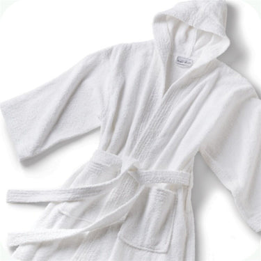 Hooded Robe - Velour - 100% Cotton - 14 oz. / White by Boca Terry