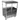 Ideal Products Single Locking Cabinet Cart