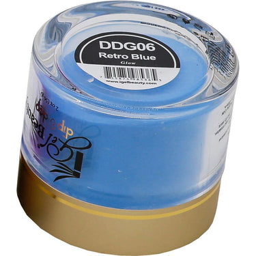 iGel Dip & Dap Powder - Glow in the Dark - DDG06 Retro Blue / 2 oz.