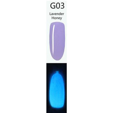 iGel LB Glow-in-the-Dark Gel Color - #G03 Lavender Honey / 0.6 oz.