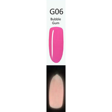 iGel LB Glow-in-the-Dark Gel Color - #G06 Bubble Gum / 0.6 oz.