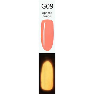 iGel LB Glow-in-the-Dark Gel Color - #G09 Apricot Fusion / 0.6 oz.