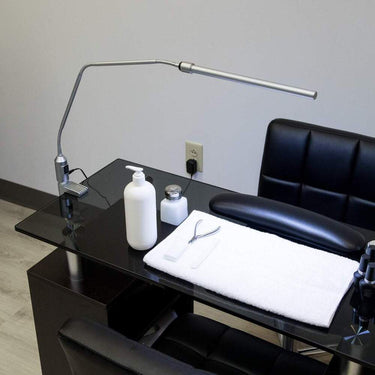 Ikonna Slimlight LED Adjustable Manicure Table Lamp - Silver