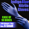 IndigoBlue Nitrile Exam Gloves / Powder-Free Non-Sterile Nitrile Examination Gloves / Size X-Small / 200 per Box X 10 Boxes = Case of 2,000 Gloves