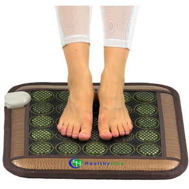 InfraMat Pro&reg; Mesh JT Pad Small 1818 - for the Back and Feet | Far Infrared Radiation Therapy (FIR) + Negative Ion Therapy + Hot Gemstone Therapy: Tourmaline and Jade