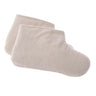 Insulated Terry Velour Booties, White 1 Pair