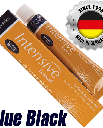 Intensive Lash & Brow Tint - Original Orange Box EyePearl - Cream Hair Dye - Blue Black / 20 mL. - The Original Since 1996 - Made in Germany