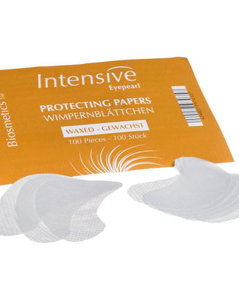 Intensive Lash & Brow Tint - Waxed Protection Papers / 50 Pairs - 3&quot; x 1&quot; Each - From Germany