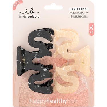 Invisibobble - CLIPSTAR Eclipse / 2 Pack: Unbreakable Hair Claw Clips