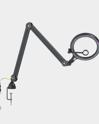iQ ESD Daylight & UV Magnifier -  Electrostatic Safe - 3 Diopters Magnification (1.75X) + An Additional 12 Diopters (4X) Swing Arm Magnifier