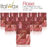 ItalWax Film Wax - Rose - Hard Stripless Wax Beads from Italy / 1 Case = (10) 2.2 lb. Bags = 22 lbs. Total