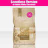 ItalWax Film Wax - SCENT-LESS White Chocolate - Hard Stripless Wax Beads from Italy / 2.2 lbs. - 1 kg. Bag