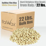 ItalWax Film Wax - White Chocolate - Hard Stripless Wax Beads from Italy / BULK BOX - 22 Lbs.