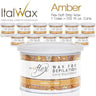ItalWax Flex Wax - Amber - Soft Strip Wax from Italy / 1 Case = (12) 14 oz. Cans