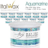 ItalWax Flex Wax - Aquamarine - Soft Strip Wax from Italy / 1 Case = (12) 14 oz. Cans
