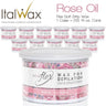 ItalWax Flex Wax - Rose Oil - Soft Strip Wax from Italy / 1 Case = (12) 14 oz. Cans