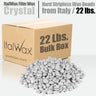 ItalWax Top Formula Synthetic Film Wax - Crystal - Hard Stripless Wax Beads from Italy / BULK BOX - 22 Lbs.