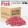 ItalWax Top Formula Synthetic Film Wax - Pink Pearl - Hard Stripless Wax Beads from Italy / BULK BOX - 22 Lbs.