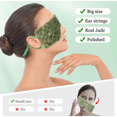 Jade Eye Mask Professional Cooling Therapy - Ideal Add On For Japanese Head Spa Treatments