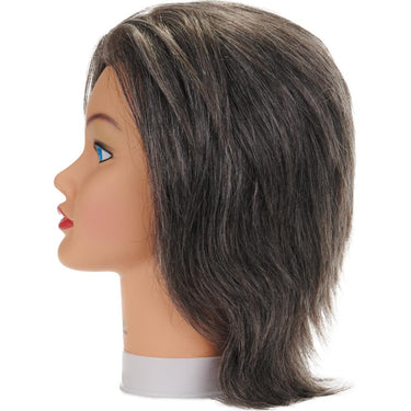 Jamie Manikin Training Head - 6" Long Hair - 50% Human Hair and 50% Goat Hair  by Celebrity
