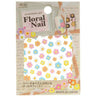 Japanese Nail Art Stickers - Brightly Colored Flowers F-7 - Each