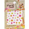 Japanese Nail Art Stickers - Pink, Orange & Yellow Flowers F-5 - Each