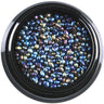 Japanese Rhinestone Nail Art Decoration - Crystal Metallic Blue - Pack