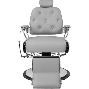 Jasper Classic Barber Chair / Grey with Chrome Accents by Hans Equipment