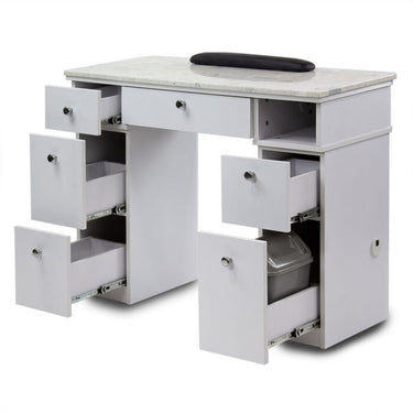 Kenna Single Manicure Table / Marble Top by HANS Equipment