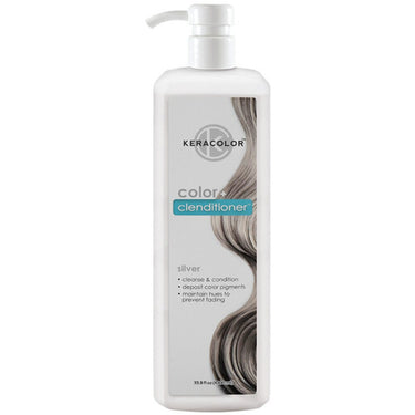 Keracolor Color + Clenditioner - Silver / 33.8 oz. - 1,000 mL.