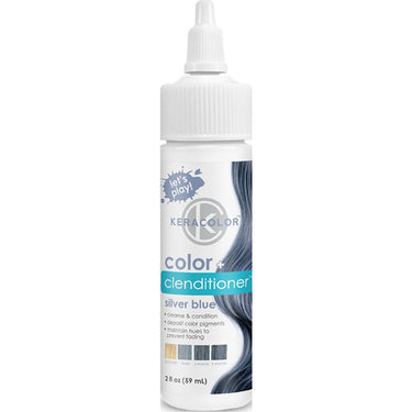 Keracolor Kera-Crayon Color + Clenditioner - Silver Blue / 2 oz. - 59 mL.