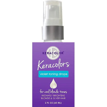 KICK BRASS - PURPLE TONING DROPS - For Cool Blonde Tones - Instantly Brightens Blonde &amp; Silver Hair / 2 oz. - 60 mL.