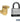 Key Padlock - with Gold Finish Hasp - for Solid Oak Executive Wood Locker Door- with (2) Keys by Salsbury – Default Title by Salsbury